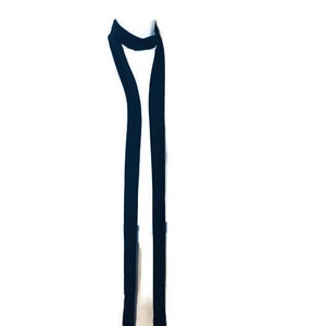 Extra Long Skinny Scarves Long Skinny Tie Black Long Scarf Lycra Thin Scarves Long Narrow Scarves Skinny Necktie Black  Necktie Unisex Tie