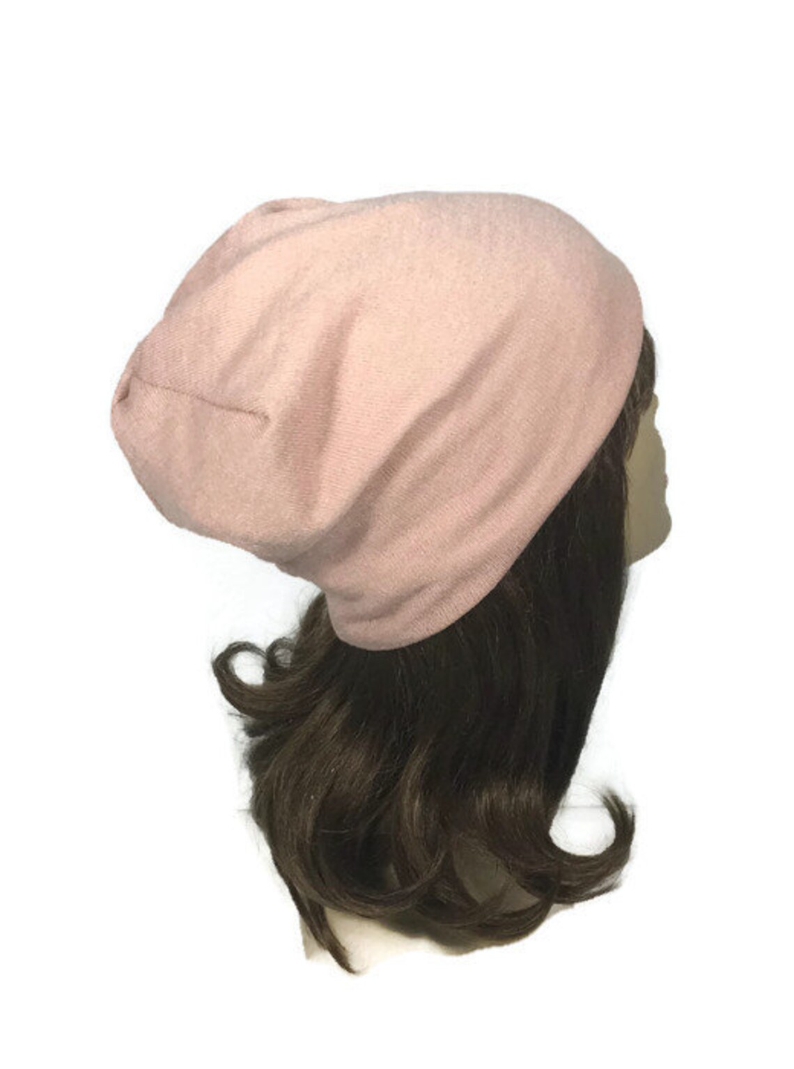 CUSTOM SIZE Hats Pink Knit Beanie Blush Sweater Knit Pink Etsy