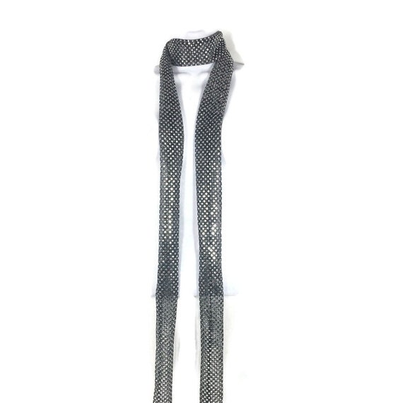 Thin silver scarf sale