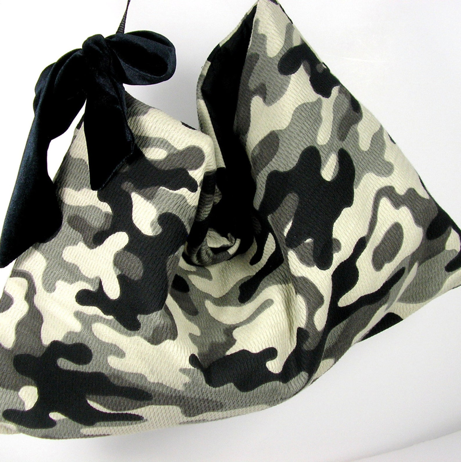 Gray Camo Handbag Camo Pouch Large Purse Grey Camo Handbag | Etsy