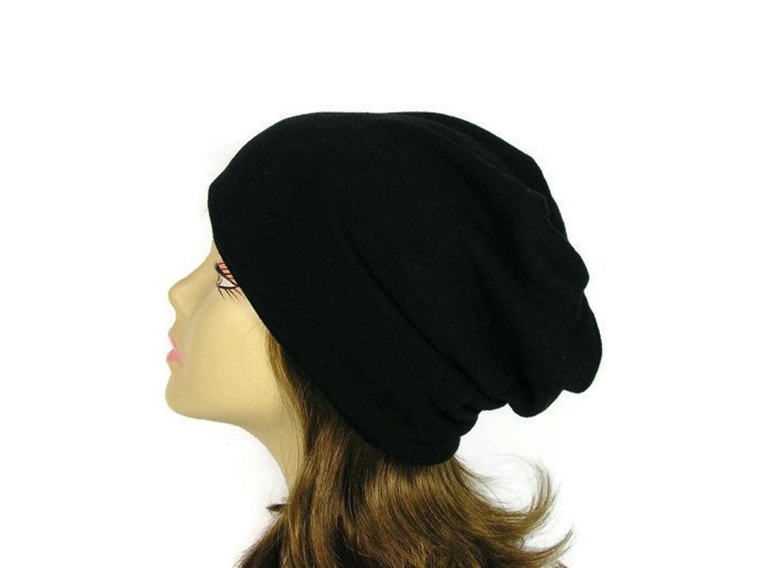 Black Sweater Knit Hat Lightweight Knit Hat for Men Black Knit Etsy