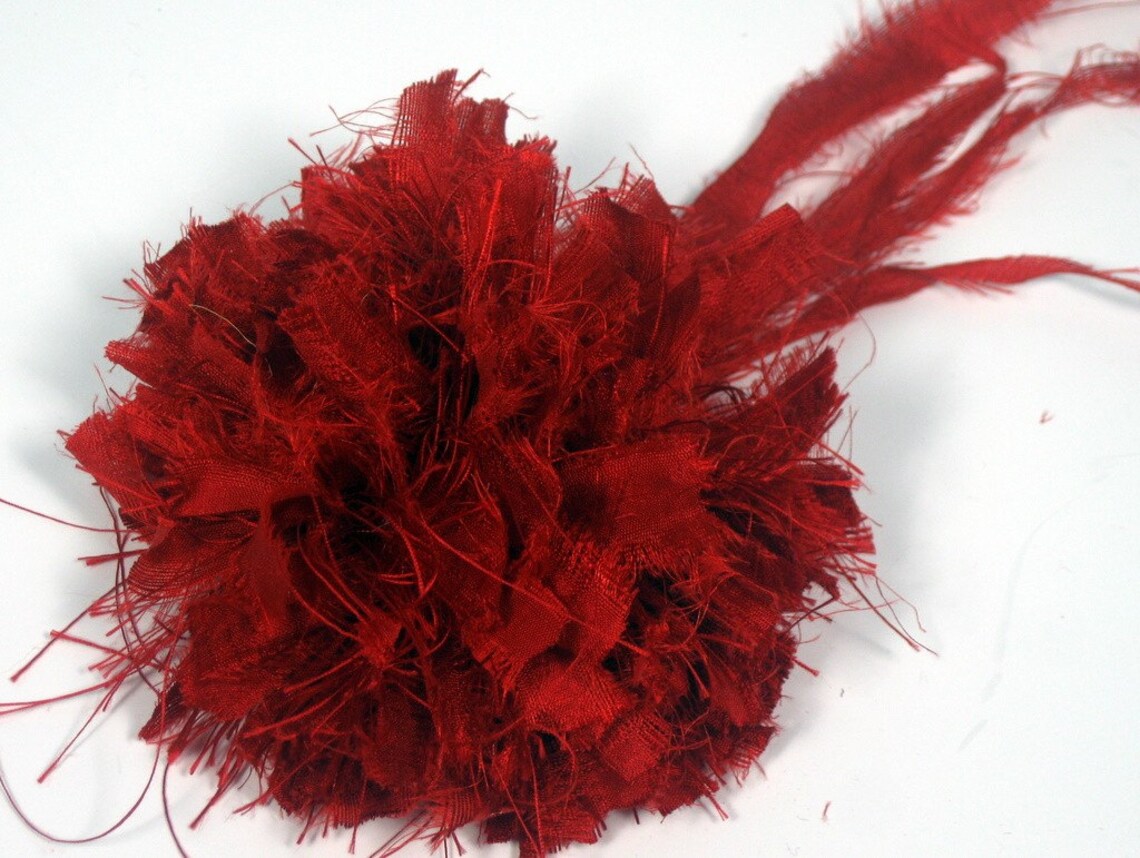 Red Silk Flower Pins Red Flower Pin Red Silk Pins Women's Etsy