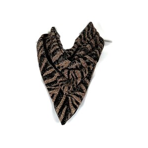 Bandana met dierenprint Sprankelende bandana Luipaardprint bandana Glitter bandana Haaruitval sjaals Chemo sjaals Driehoek sjaals Dierenprint