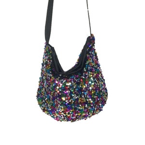 sequin crossbody purse