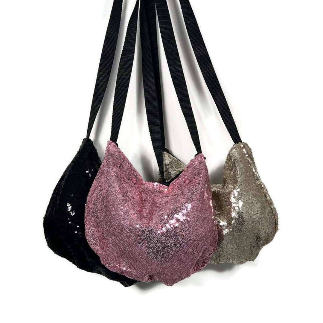 Amazon.com: Black Glitter Sequin Fashionable Woman's Large Hobo Handbag,  Sparkle Shoulder Bag : Clothing, Shoes & Jewelry