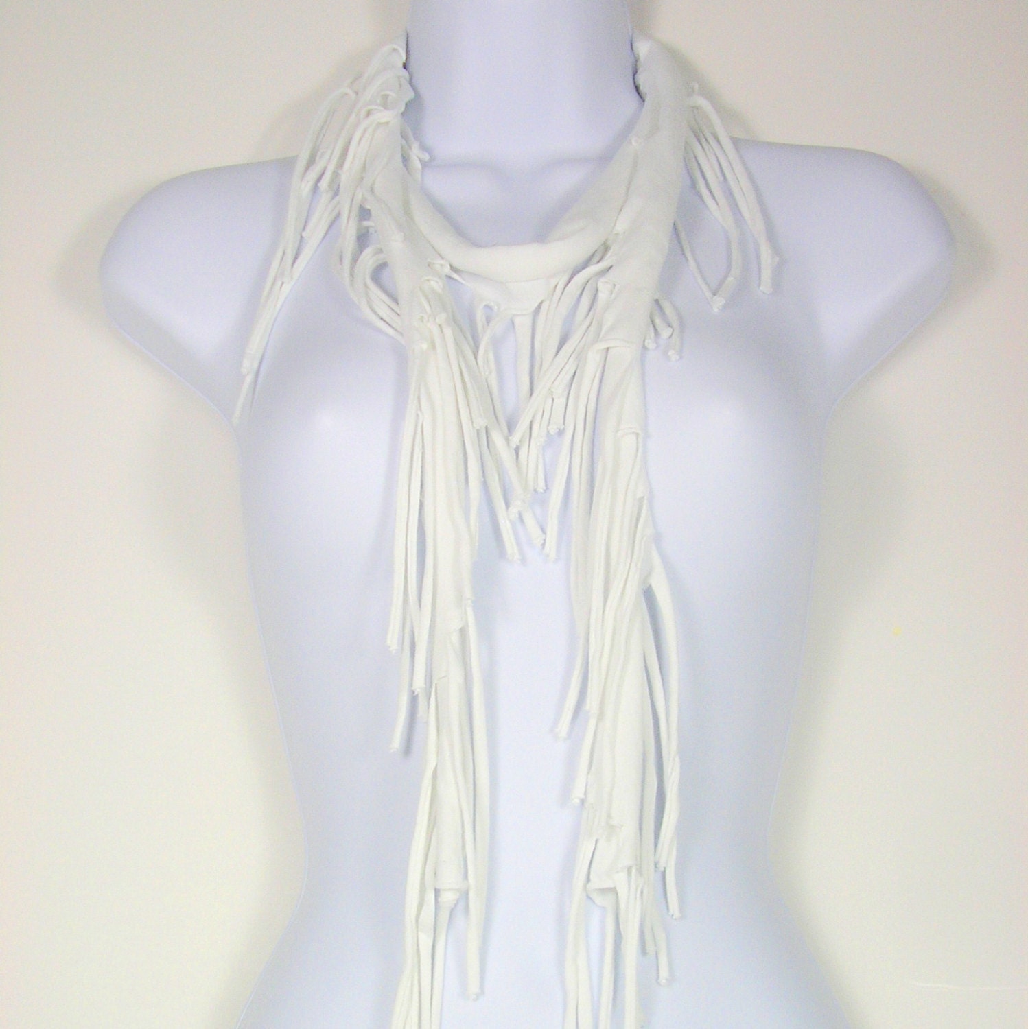 White sale skinny scarf