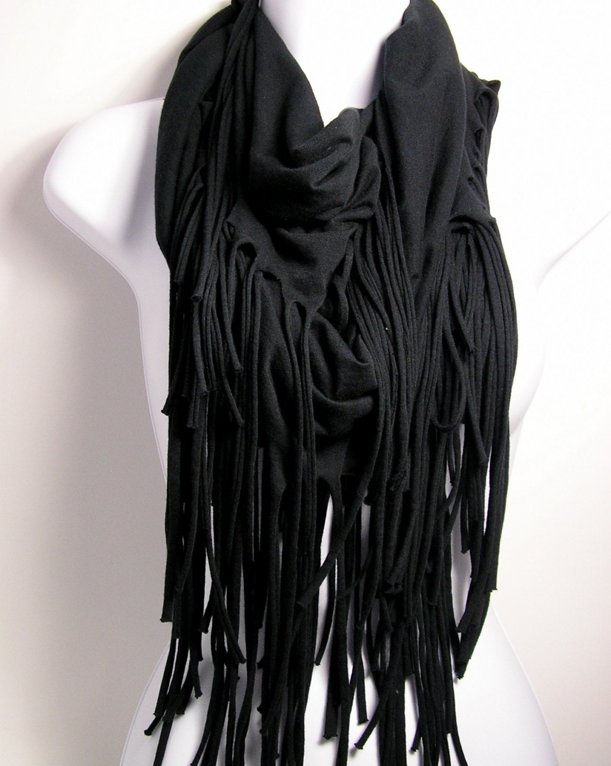 ●TATIANA● Snuggle Buckle Fringe Muffler MF8100 3 Colors 50 Mink Infinity Scarf with Ruffles