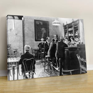 Naples Bar Vintage Photo Print: Italy Antique Decor, Ready to Hang