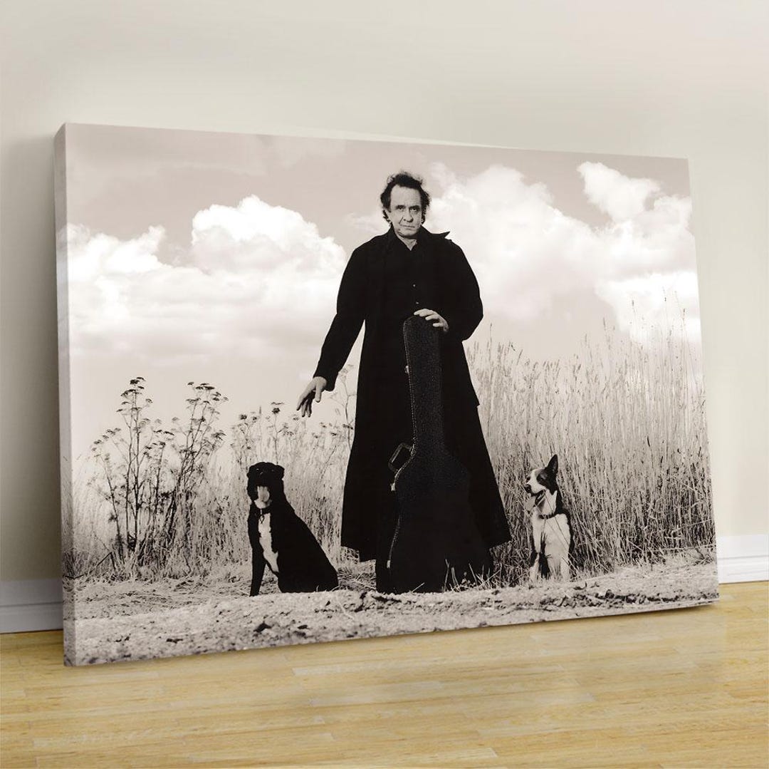 Johnny Cash Canvas Print – Vintage Music Poster, Ready to Hang - Etsy