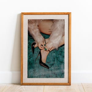 Luxury Fashion Print: Black & White Canvas Wall Art - Ready to Hang
