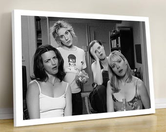 Funny SATC Bathroom Canvas Art: TV Scene Wall Decor