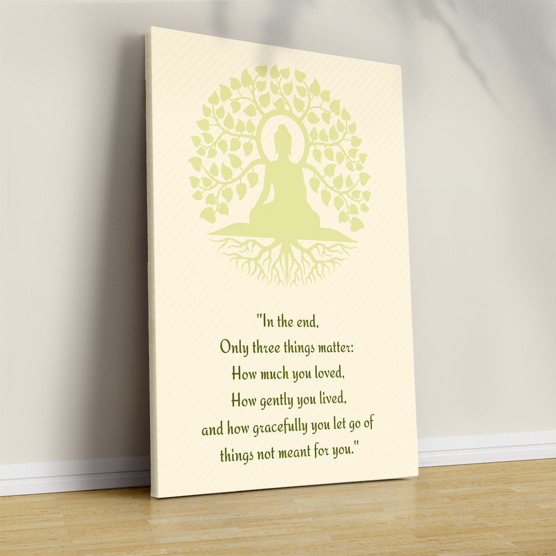 Buddha Quote Canvas Print: Motivational Yoga Wall Art - Etsy