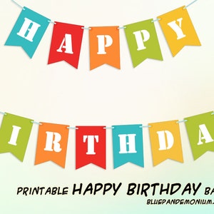 PDF Happy Birthday Sign - Printable - Etsy