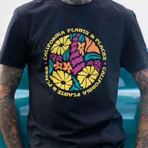 California Plants and Places Tee Shirt