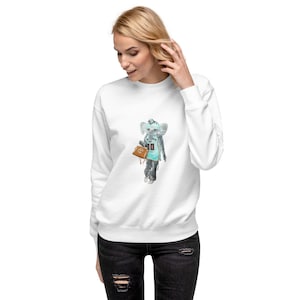 Ellie the Elephant New York Liberty Mascot Unisex Premium Sweatshirt