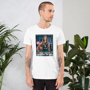 Sabrina Ionescu Slam Magazine Cover New York Liberty WNBA, uniseks T-shirt