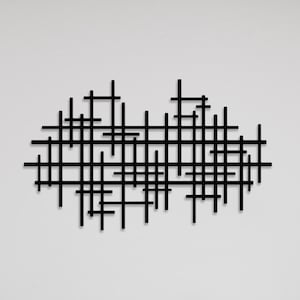 Geometric Luxury Metal Artwork, Minimalist Decor, 3D Metal Wall Art, Sacred Geometry Decor, Line Wall Art, Nursery Decor, Office Decor
