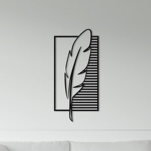 Metal Leaf Wall Decor, Tree Branch Sign, Livingroom Decor, Nature Decoration, Garden Decor, Tropical Leaves Metal Wall Art, Unique Design