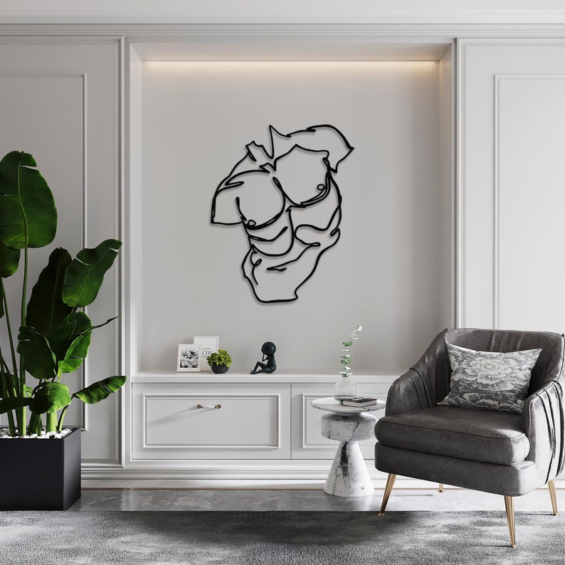 body art,
sensual wall art,
masculine art,
minimalist line art,
steampunk wall art,
metal artwork,
square body,
home gym wall art,
sport gift,
body building,
body love,
man cave decor,
gift for man,
