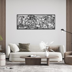 picasso wall decor,
guernica wall art,
picasso guernica,
modern wall decor,
metal artwork,
metal line art,
picasso decor,
aesthetic room decor,
modern art decor,
office art decor,
gallery wall set,
mid century modern,
trendy wall art,