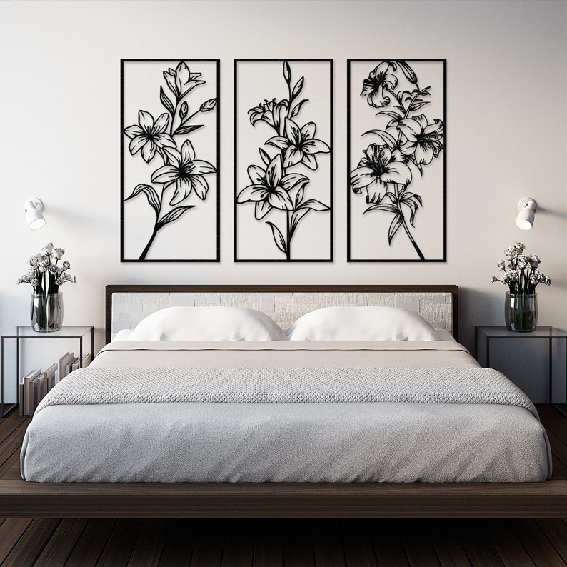 Wall Art Set of 3,
wild flowers decor,
Livingroom Decor,
flower decor,
Spring Flowers Art,
Porch Decor,
Metal Flowers Art,
Nature Wall art,
metal wall decor,
3 Piece Wall Art,
botanical art,
Extra Large Wall Art,
flower wall decor,
