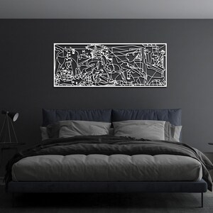 picasso wall decor,
guernica wall art,
picasso guernica,
modern wall decor,
metal artwork,
metal line art,
picasso decor,
aesthetic room decor,
modern art decor,
office art decor,
gallery wall set,
mid century modern,
trendy wall art,