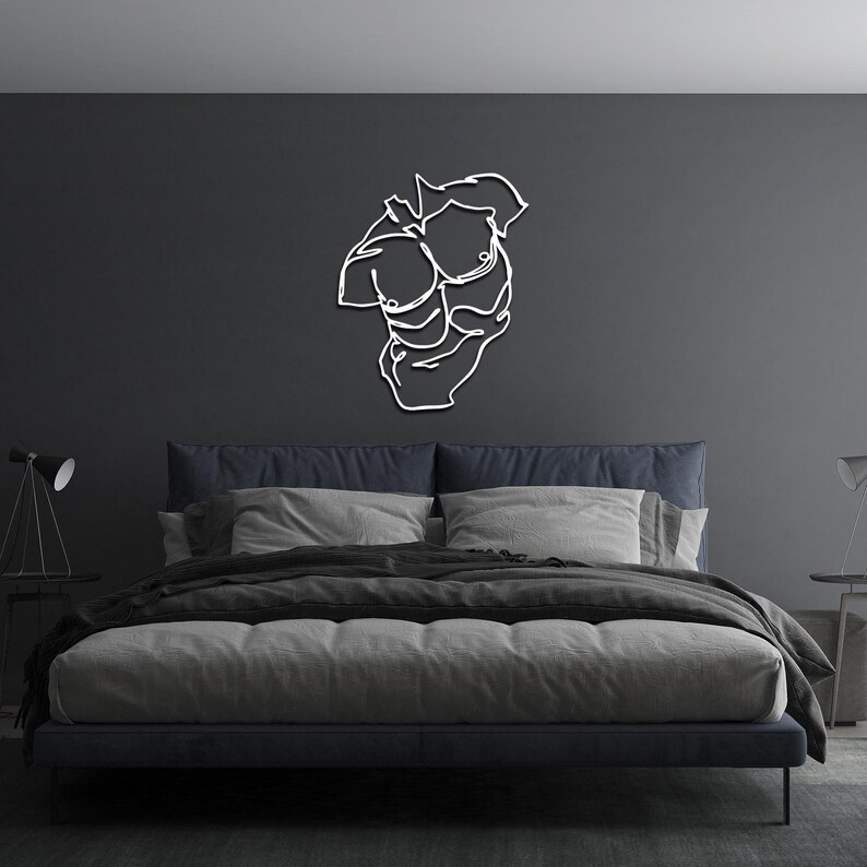body art,
sensual wall art,
masculine art,
minimalist line art,
steampunk wall art,
metal artwork,
square body,
home gym wall art,
sport gift,
body building,
body love,
man cave decor,
gift for man,