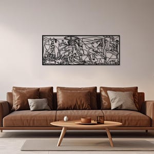 picasso wall decor,
guernica wall art,
picasso guernica,
modern wall decor,
metal artwork,
metal line art,
picasso decor,
aesthetic room decor,
modern art decor,
office art decor,
gallery wall set,
mid century modern,
trendy wall art,