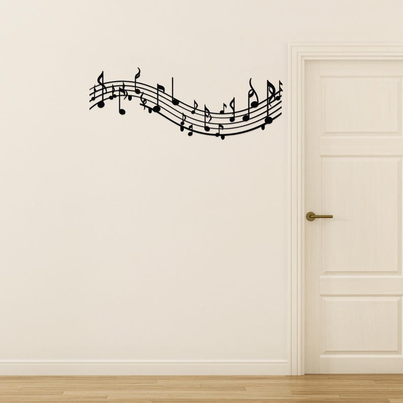 Musical Note Coat Rack Metal Coat Rack Wall Mount Music Notes, Coat Hanger, Hat Holder, Music ...