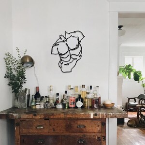 body art,
sensual wall art,
masculine art,
minimalist line art,
steampunk wall art,
metal artwork,
square body,
home gym wall art,
sport gift,
body building,
body love,
man cave decor,
gift for man,