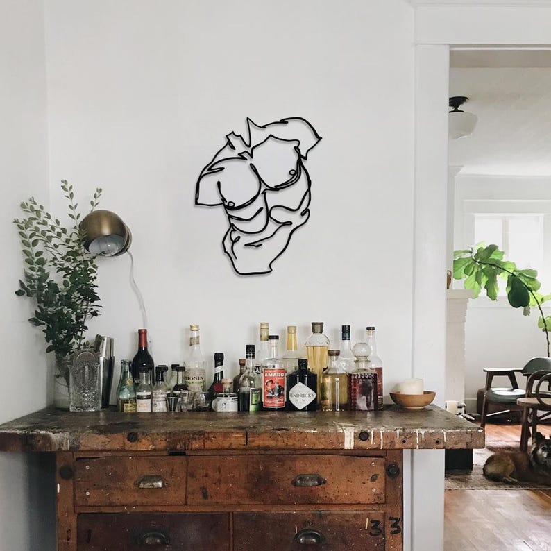 body art,
sensual wall art,
masculine art,
minimalist line art,
steampunk wall art,
metal artwork,
square body,
home gym wall art,
sport gift,
body building,
body love,
man cave decor,
gift for man,