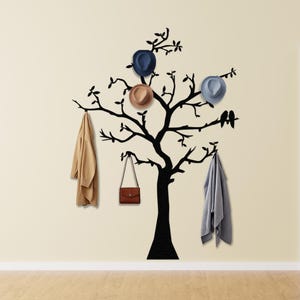 Oversize Metal Tree Coat Rack Wall Mount, Entryway Organizer, Bag Holder, Hat Rack, Clothes Hanger, Cabin Decor, Hall Tree Branch, Home Gift