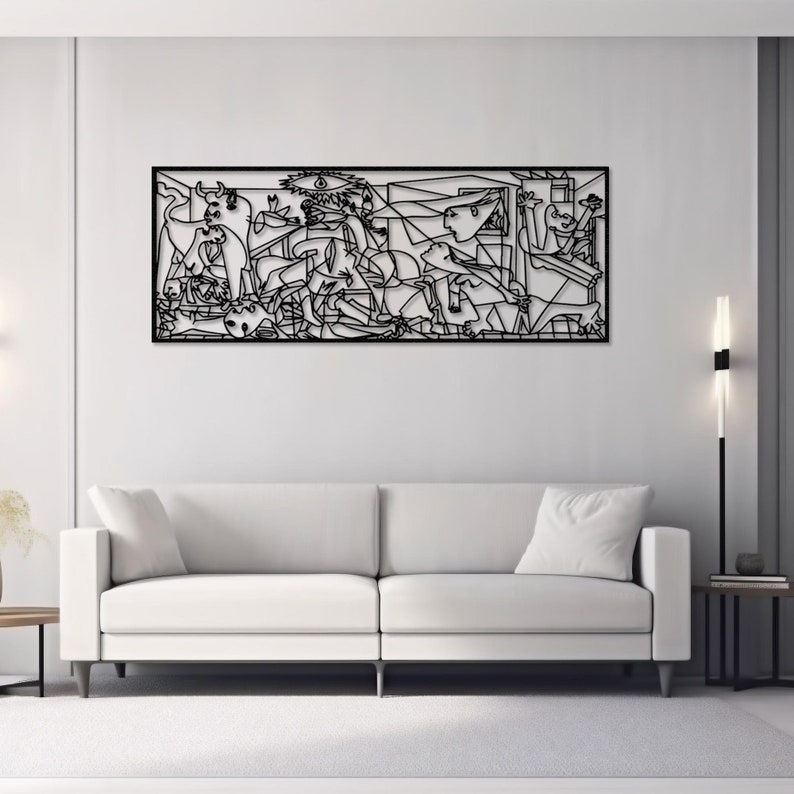 picasso wall decor,
guernica wall art,
picasso guernica,
modern wall decor,
metal artwork,
metal line art,
picasso decor,
aesthetic room decor,
modern art decor,
office art decor,
gallery wall set,
mid century modern,
trendy wall art,