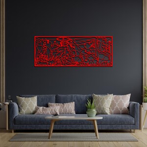 picasso wall decor,
guernica wall art,
picasso guernica,
modern wall decor,
metal artwork,
metal line art,
picasso decor,
aesthetic room decor,
modern art decor,
office art decor,
gallery wall set,
mid century modern,
trendy wall art,