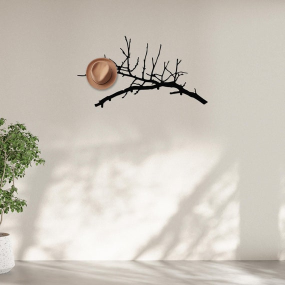 Branch Wall Hanger, Decorative Metal Coat Rack, Entryway Organizer