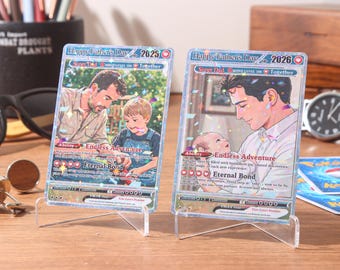 Personalized Gamer Dad Gift, Custom Father's Day Pokemon Card –  Pokémon-Inspired Keepsake Card, Photo Card for Dad, Gift for Geeky Dads