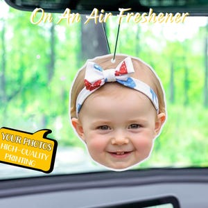 Custom Air Freshener, Picture Air Freshener, Cute Car Accessories, Photo Freshener, Car Freshies, Car Decor, Custom Gift, Personalized Gift