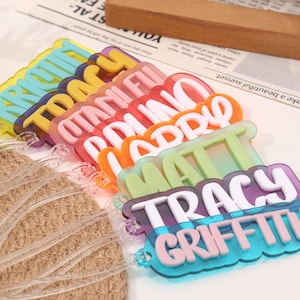 Backpack Name Tag , Backpack Name Keychain for kids , Personalized Name Tag , Diaper Bag Tag , Lunch Box Tag , Kids Tag , Custom Name Tag