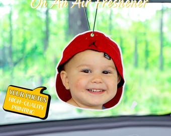Désodorisant photo personnalisé pour voiture : cadeau de décoration de voiture personnalisée