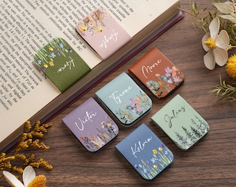 Personalized Birth Flower Magnetic Bookmark-A Meaningful Book Lover Gift for Women, Gift for Mom ,Mother's Day Gift