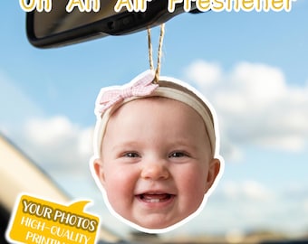 Custom Air Freshener, Picture Air Freshener, Cute Car Accessories, Photo Freshener, Car Freshies, Car Decor, Custom Gift, Personalized Gift