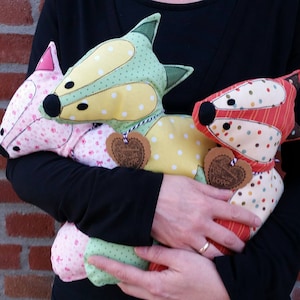 Instant download 12 inch cotton fox PDF E-pattern