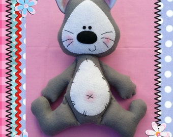 13 inch Kitty Kat PDF E-pattern