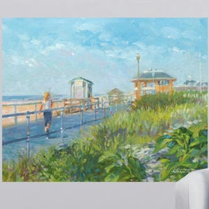 Spring Lake NJ Boardwalk Poster: Jersey Beach Art Before Sandy