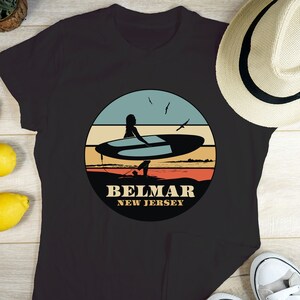 Belmar New Jersey, Belmar Surfer Gift, Vintage style NJ, Belmar Gifts, Belmar nj, nj surfer, Belmar gift ideas, tees, t-shirts, shirt