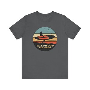 Camiseta vintage de surfista de Wildwood, Nueva Jersey Asphalt