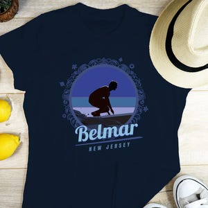 Vintage Belmar NJ Surfer, Shirt, Vintage NJ, Belmar New Jersey Gift, NJ Gift, Belmar Gift Ideas, New Jersey, Tees, T-shirt