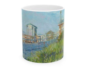 Spring Lake NJ Ceramic Mug, 11oz Mug, New Jersey Gift