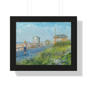 Spring Lake New Jersey, Framed Poster, NJ Boardwalk Art