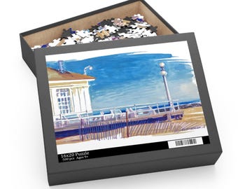 Avon By The Sea NJ Puzzle: 120, 252, or 500 pieces, NJ Beach